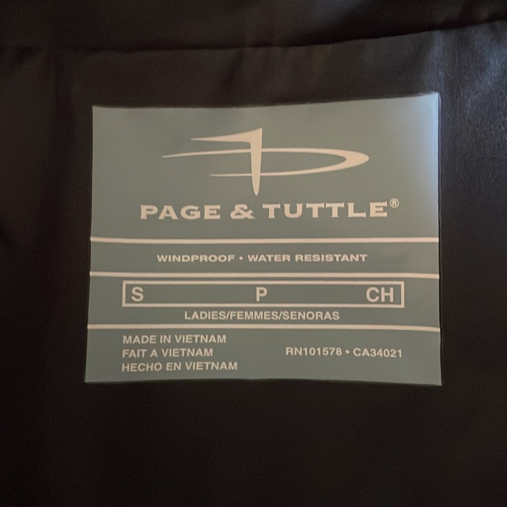 NWOT PAGE & TUTTLE Women's Black Vest. Size S/P. - Picture 3 of 4